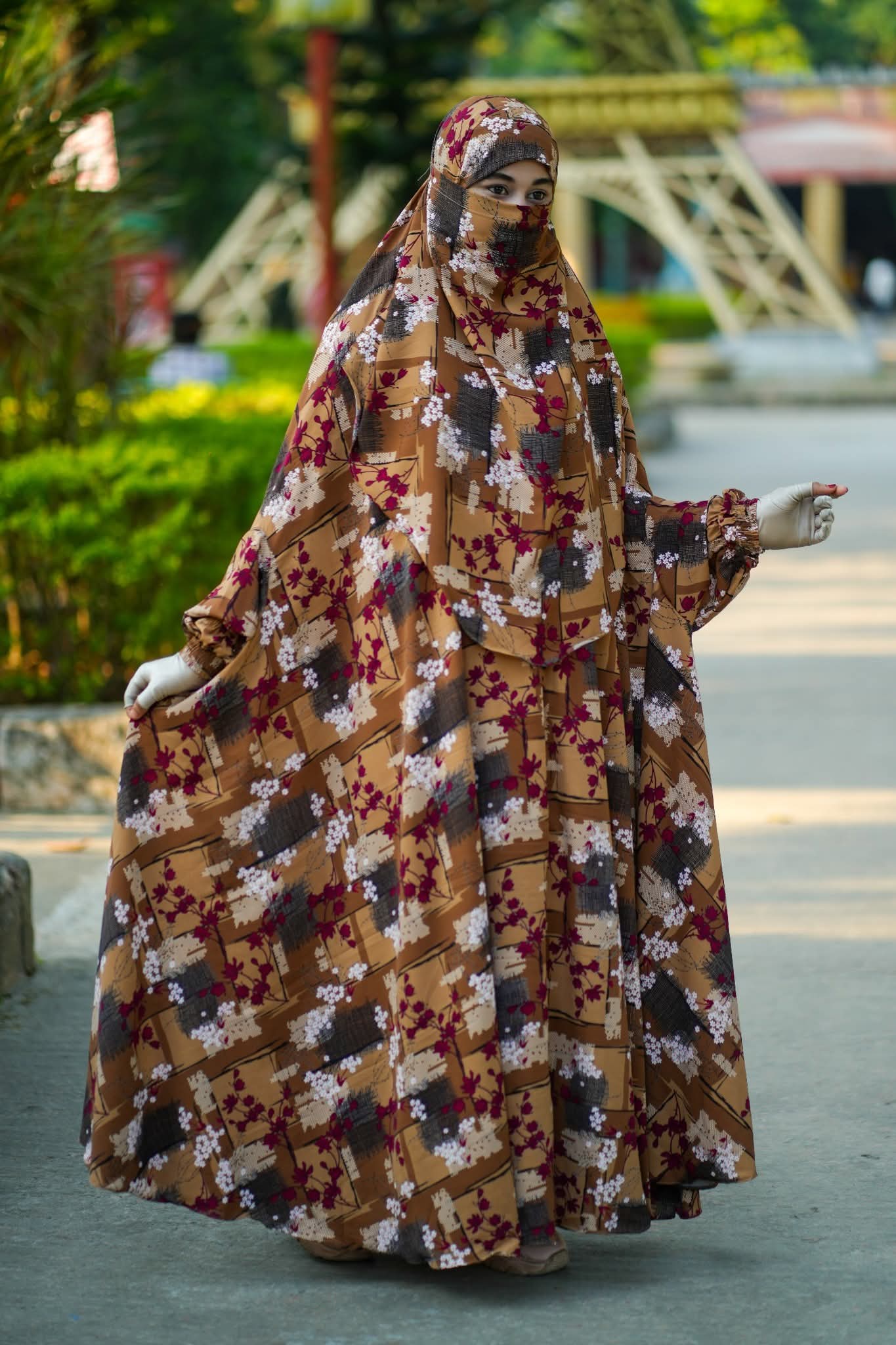 নিউ কালেকশন ফ্লোর টাচ আবায়া লং খিমার