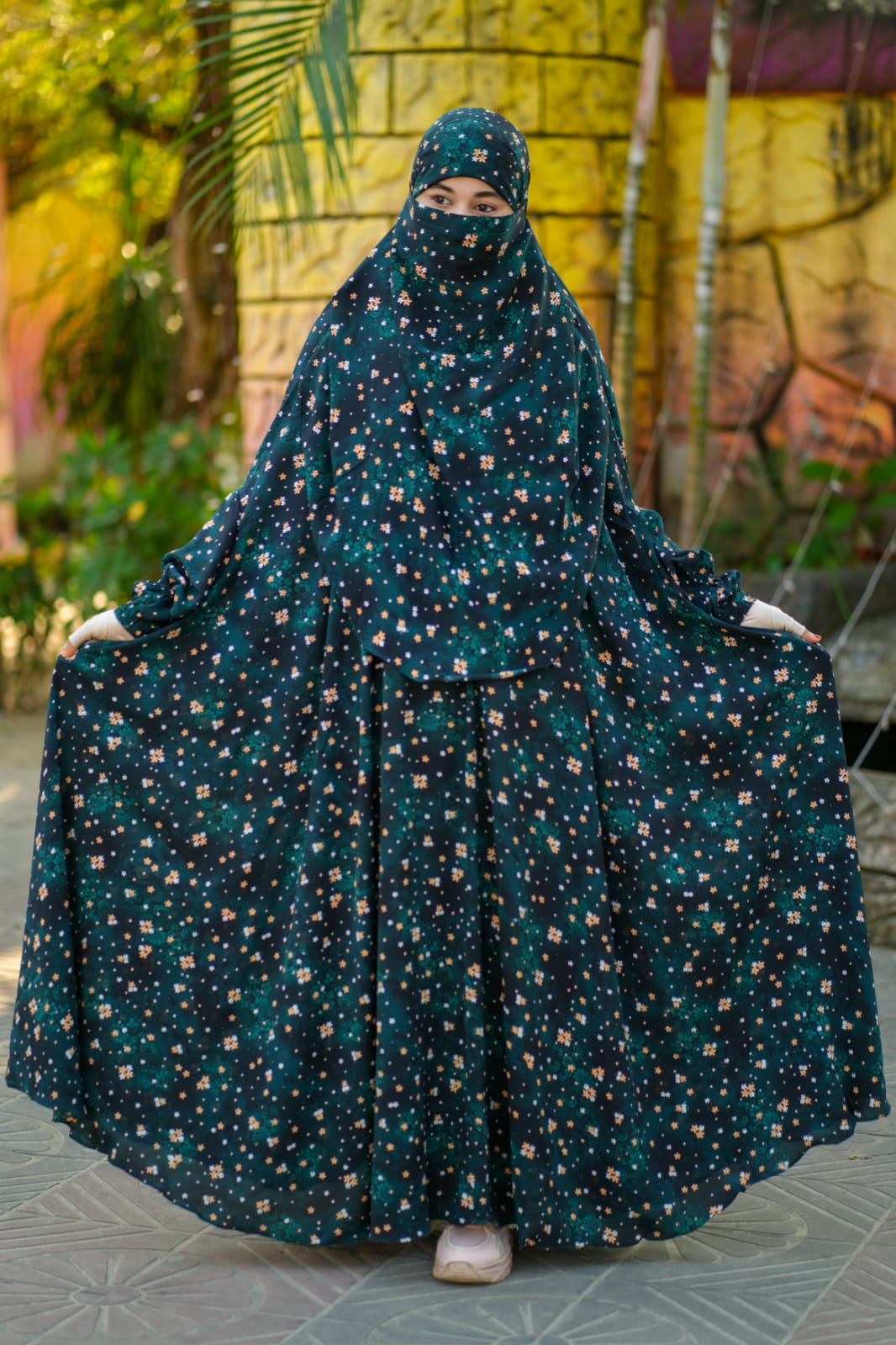 নিউ কালেকশন ফ্লোর টাচ আবায়া লং খিমার